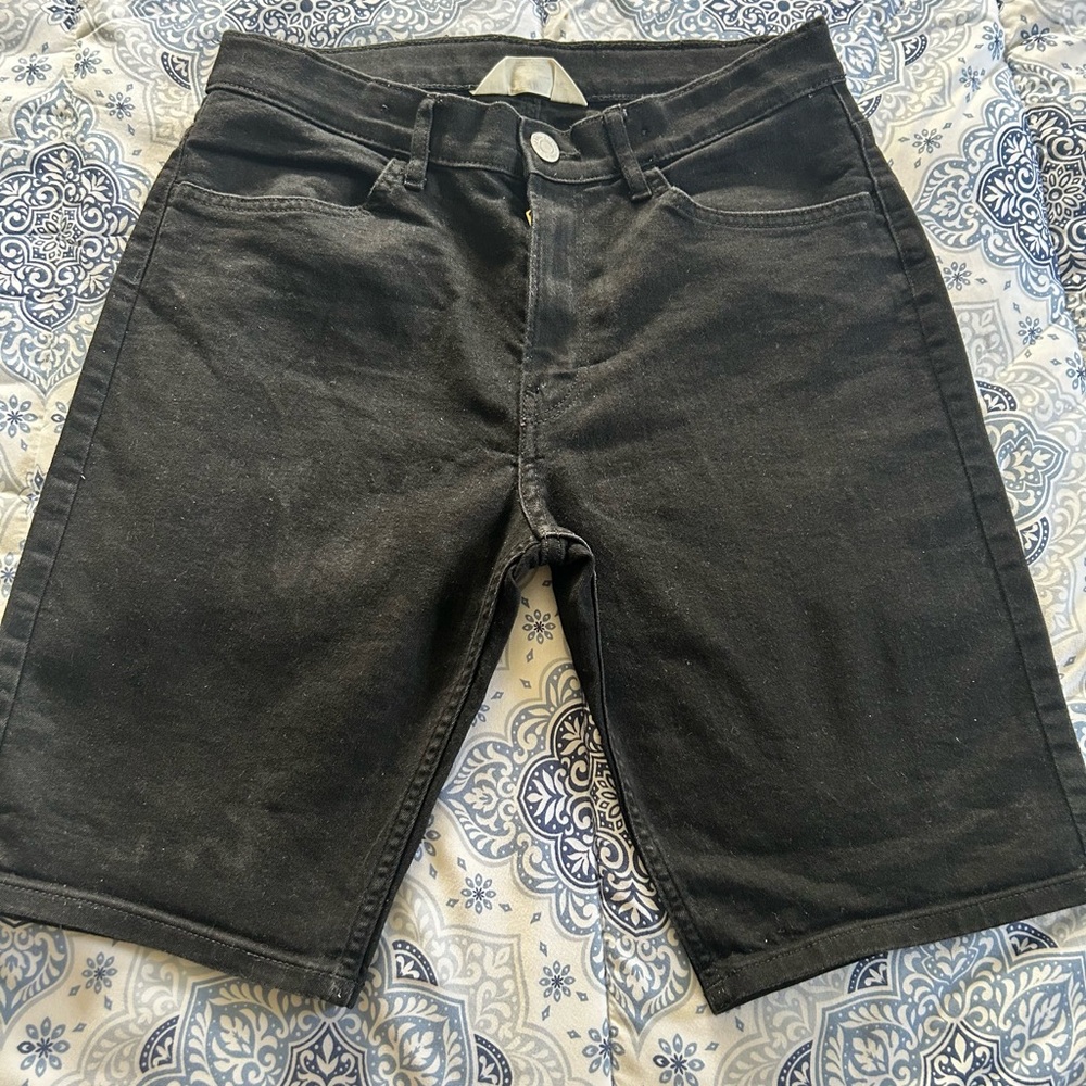 Boys H&M Black Denim Shorts
